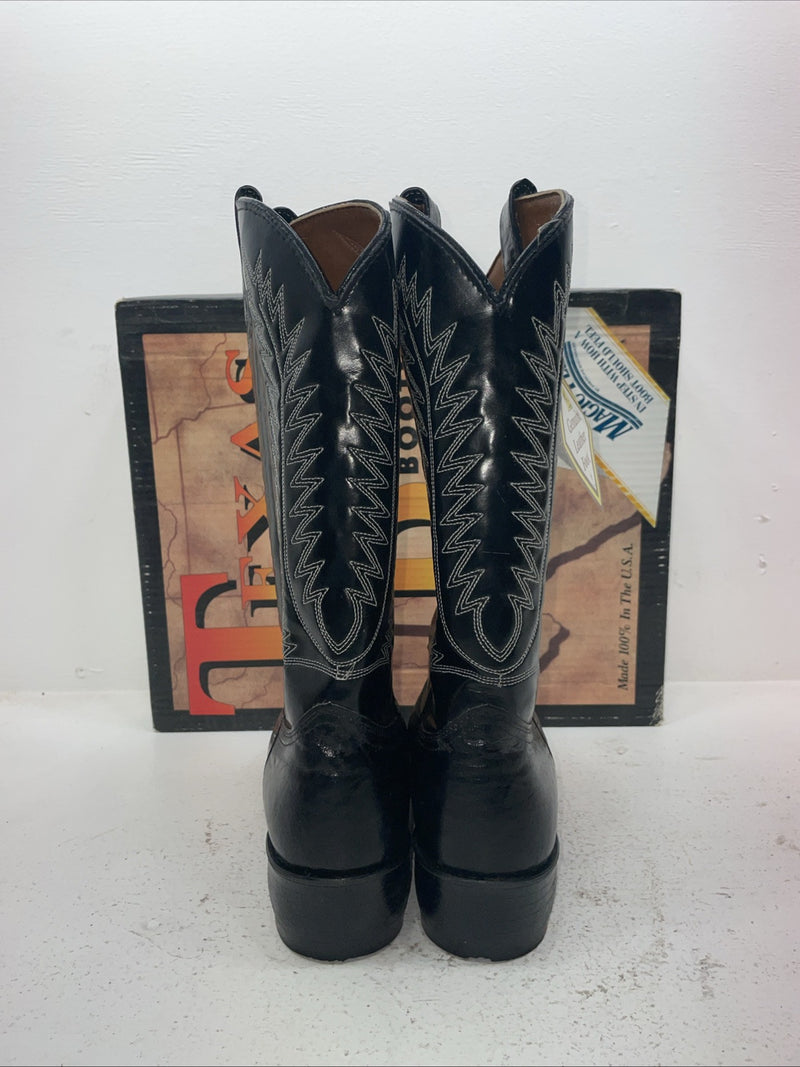 New Men’s Black Texas Brand Cowboy Boots. 1250 10 E E. 7-27