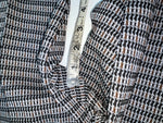 New Vintage Black Striped Panhandle Slim Polyester Pants #8076 OO-93