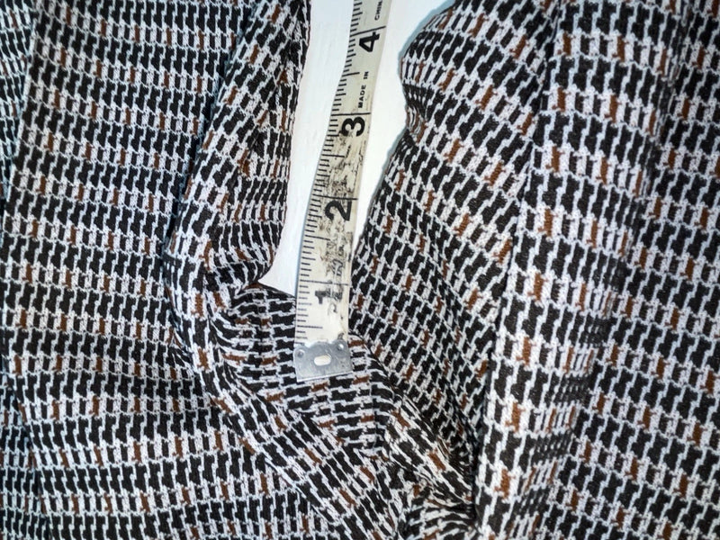 New Vintage Black Striped Panhandle Slim Polyester Pants #8076 OO-93