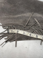 NOS Children’s Gray Show Chaps With Fringe Adjustable Waist 37” N-28