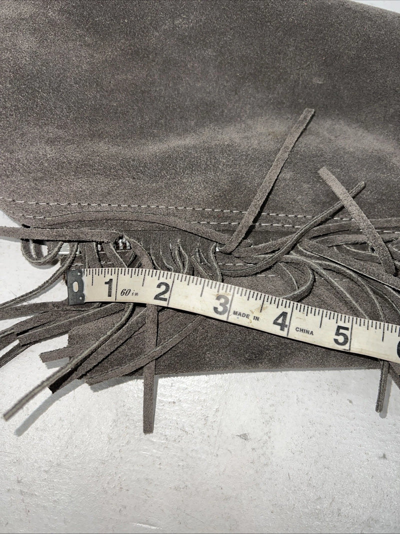 NOS Children’s Gray Show Chaps With Fringe Adjustable Waist 37” N-28