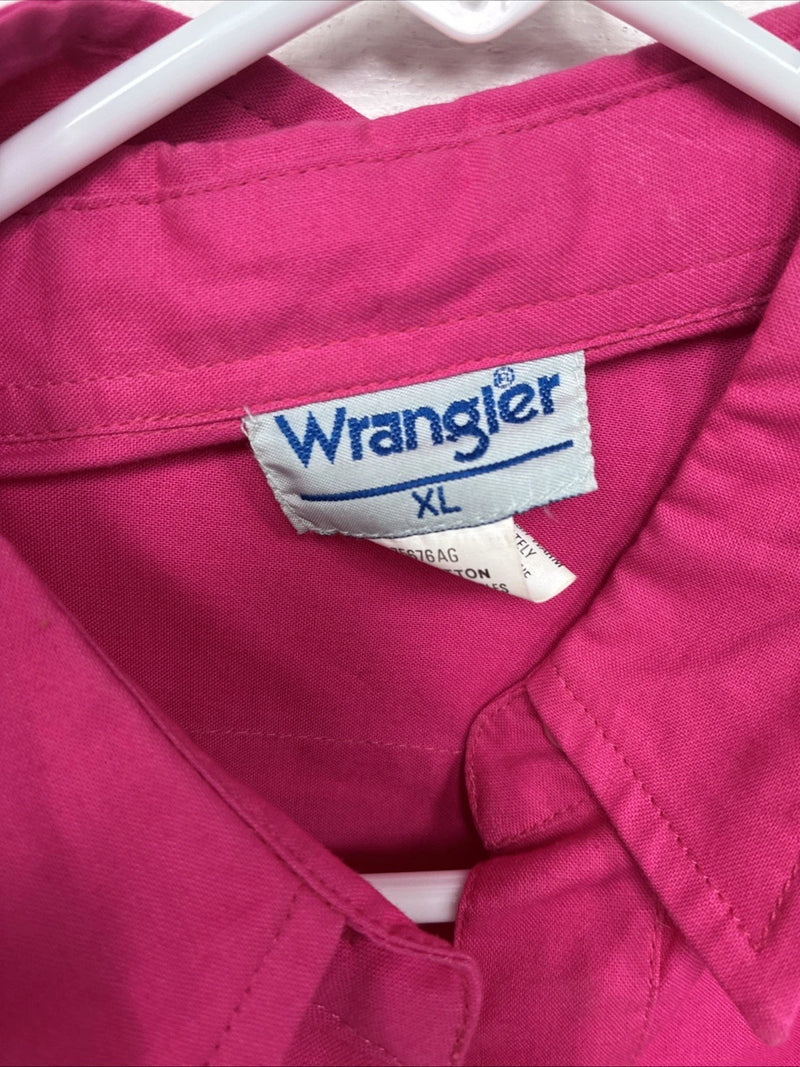 New Women’s Pink Design Long Sleeve Button Up XL TT-3