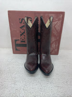 New Children’s Cherry Red Texas Brand Cowboy Boots. C 202 1 D. 23-77