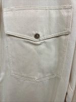 New Men’s H Bar C Yellow Simple Long Sleeve Pearl Snap Medium K-63