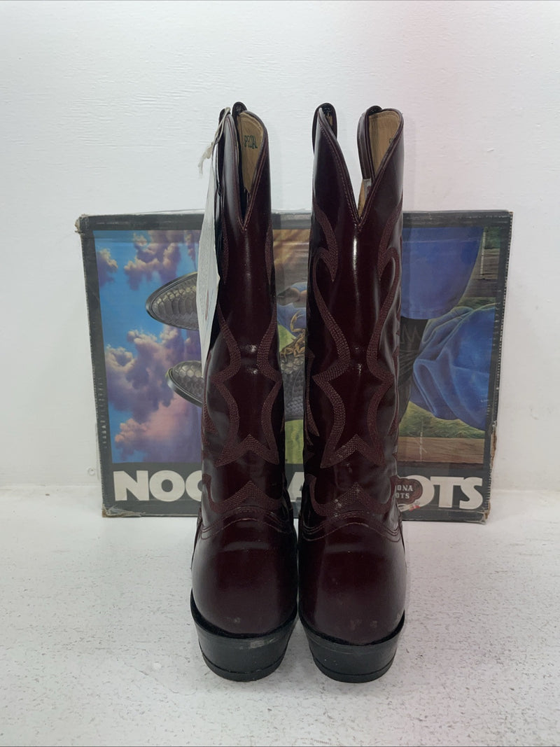 New Men’s Burgundy Nocona Cowboy Boots. 7011 9.5 9 1/2 E. 4-44