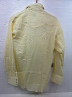 New Men’s Stockman Yellow Long Sleeve Pearl Snap 16 X 34 Large CC-18