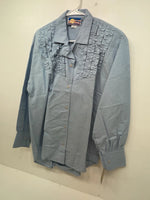 New Women’s Blue Cricket By The Creek Long Sleeve Button Up Shirt M 3B-100