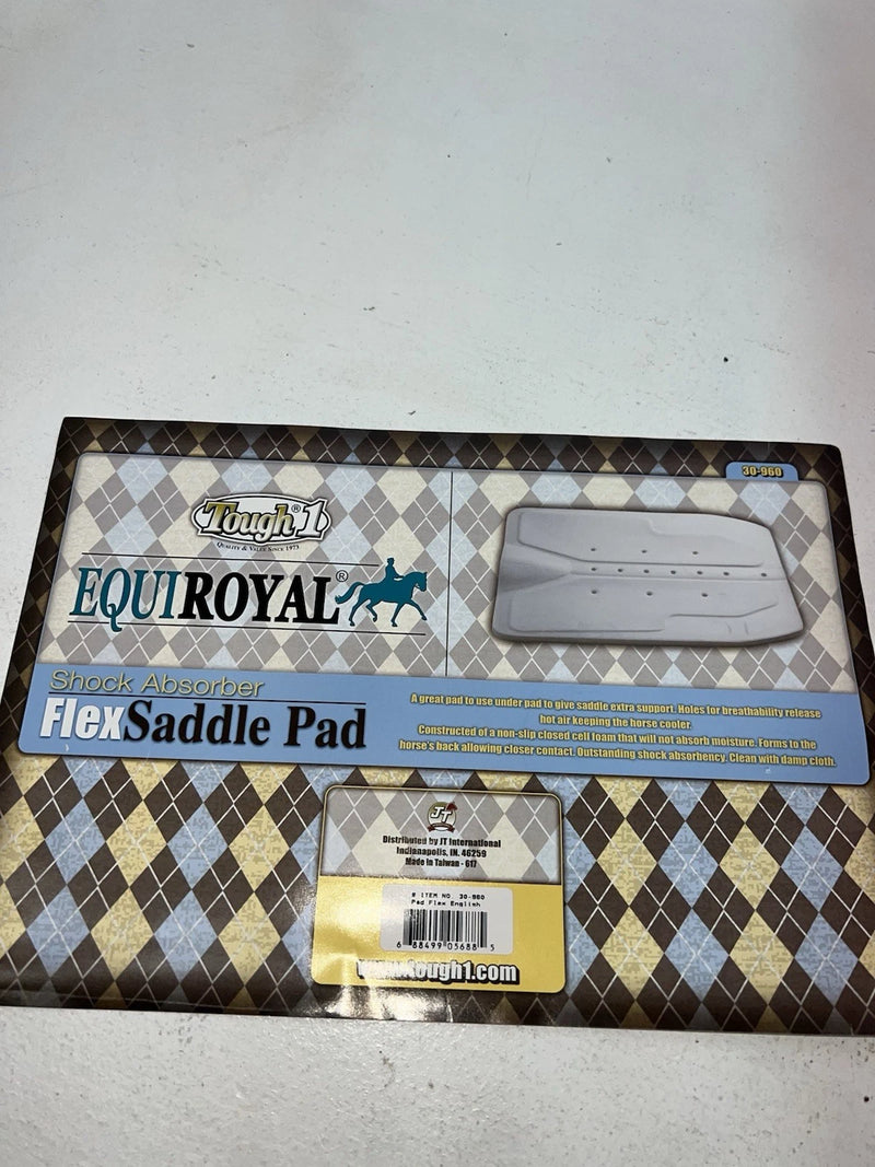 New Tough 1 Equiroyal White Shock Absorber Flex Saddle Pad #30-960 KK-603