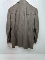 New Men’s Pioneer Wear Brown Suit Jacket 40 #12553 S-606