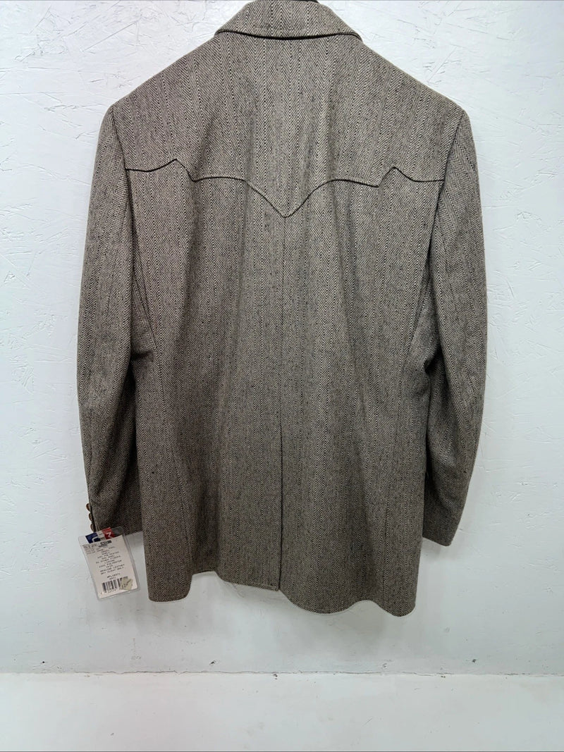 New Men’s Pioneer Wear Brown Suit Jacket 40 #12553 S-606