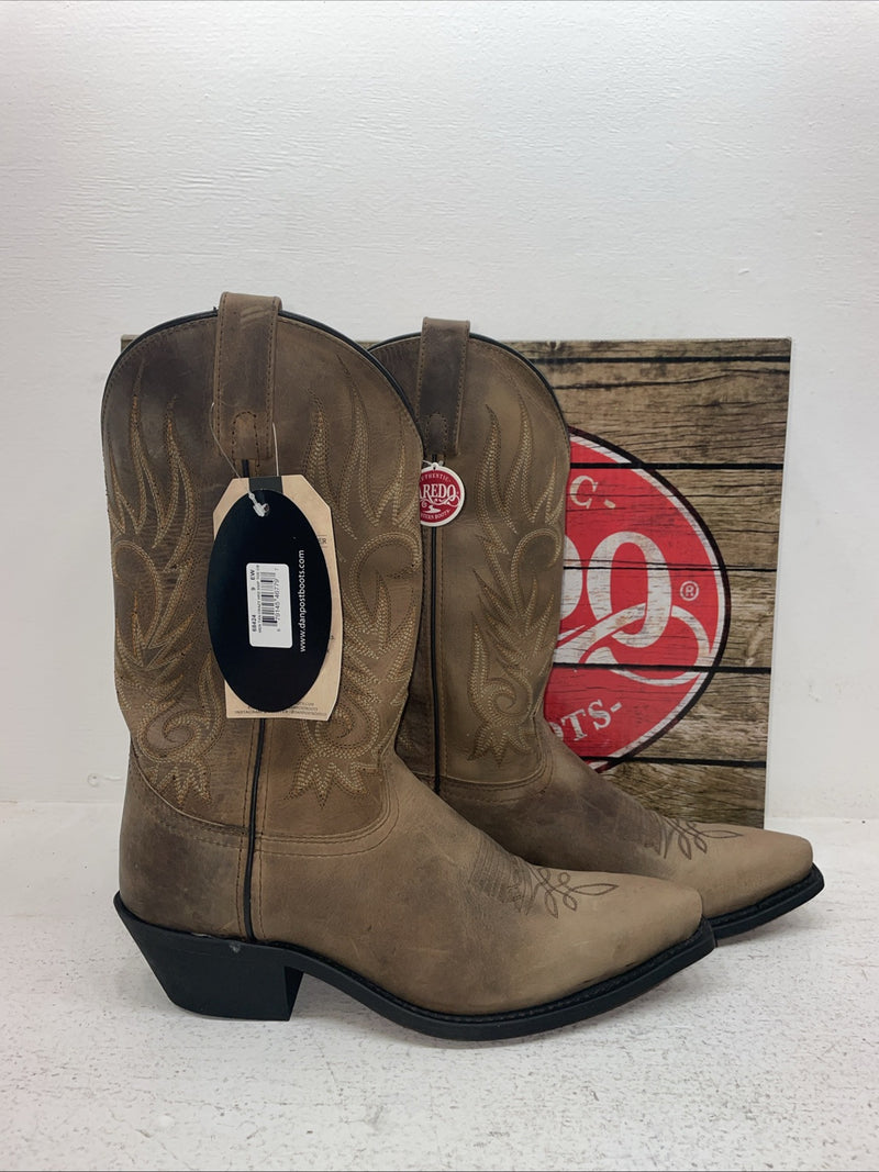 New Men’s Brown Laredo Cowboy Boots. 68242 9 E W. 4-83