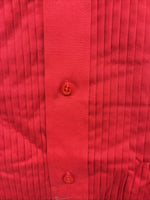 New Classix Red Long Sleeve Button Up English Shirt 18-18.5 2XL X-82