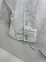 New Womens White Horse White Rose Long Sleeve Pearl Snap Large II-91