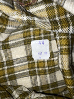 New Vintage Brown Plaid Ranch Polyester Pants SS-92