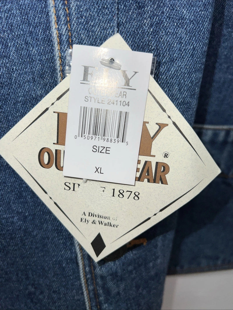 New Men’s ELY Cattleman Denim Vest XL #241104 L-604