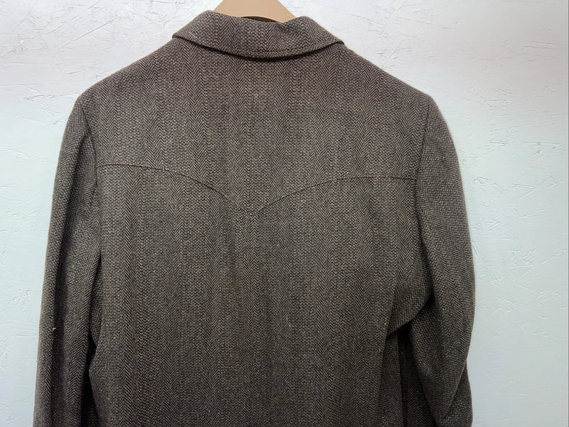 New Men’s Brown Pioneer Wear Suit Jacket 44L #12530 HH-604