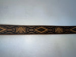 New Brown Genuine Leather Chambers Tooled 30” Belt #6071/13 Z-91