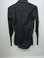 New Men’s Black Panhandle Slim Pearl Snap Long Sleeve Shirt. 14.5x33 S I-46