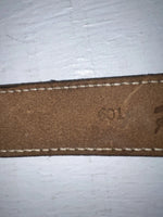 New Brown Genuine Leather Perkies Tooled 26” Belt #601 NN-6