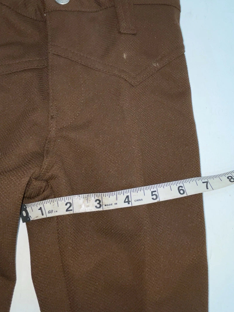 New Vintage Brown Polyester Pants #8450080 SS-102￼