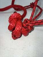 New Tough Red 1 Poly Rope Halter And 8” Lead Rope #50-1010 G-505