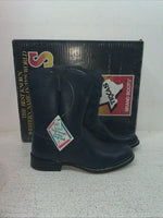 New Kids Navy Texas Brand Cowboy Boots. 3207 2 D. 23-142