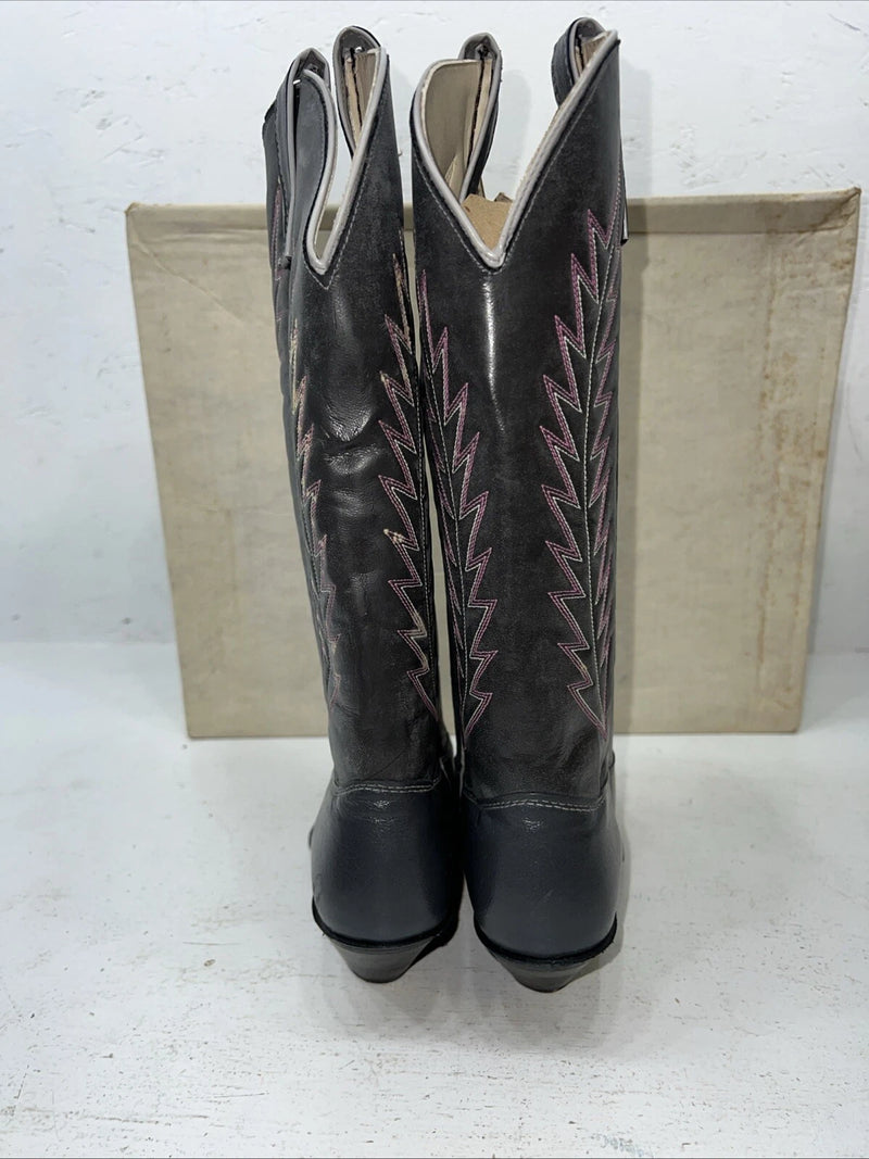 New Women’s Grey Texas Brand Cowboy Boots. 4512 6.5 6 1/2 M. 19-73