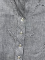 New Women’s Dickson Jenkins Gray Long Sleeve Button Up Size 32 MM-30