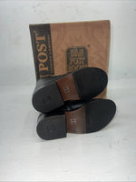 New Infant Dan Post Black Ostrich Print Lace Up Cowboy Boots. 4.5  4 1/2 D. 24-2
