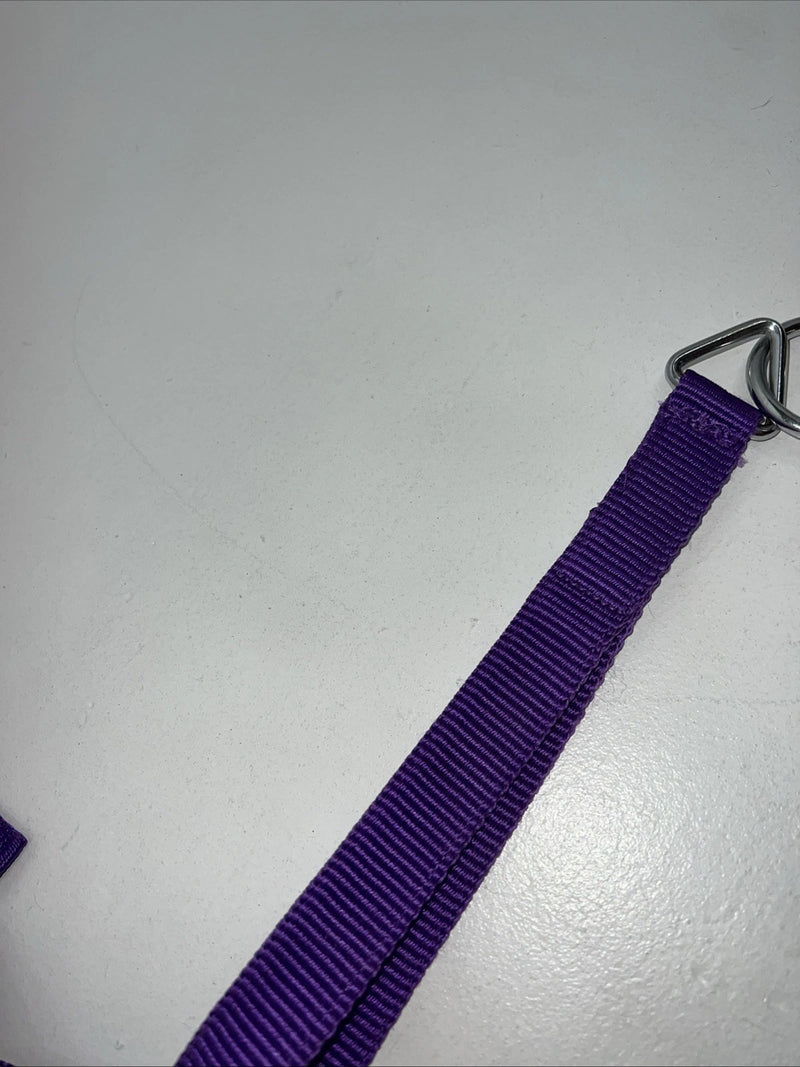 New Tough 1 Purple Nylon Web Noseband Nickle Plated Hardware #53-9043 3C-1