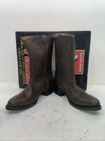 New Men’s Brown Texas Brand Cowboy Boots. 8311 10.5 10 1/2 D. 7-113