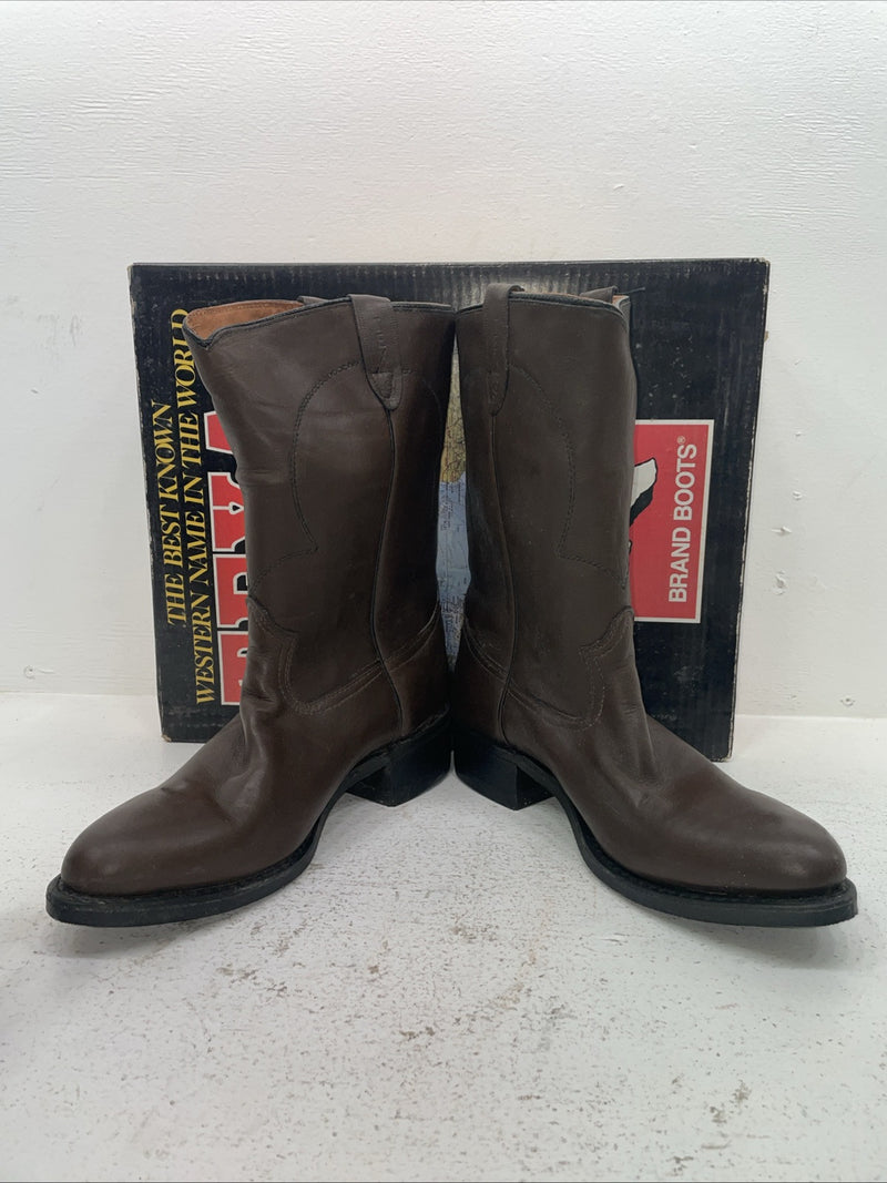 New Men’s Brown Texas Brand Cowboy Boots. 8311 10.5 10 1/2 D. 7-113