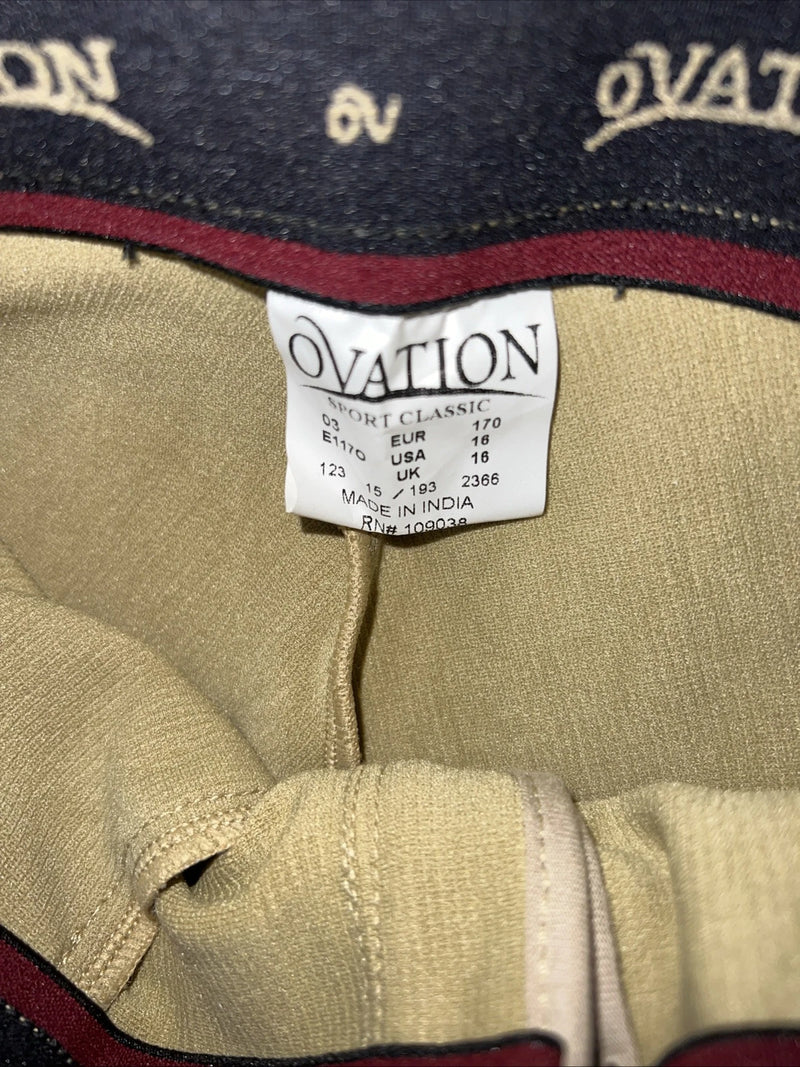 New Children’s Tan Ovation English Riding Breeches. 460898 16 D-103