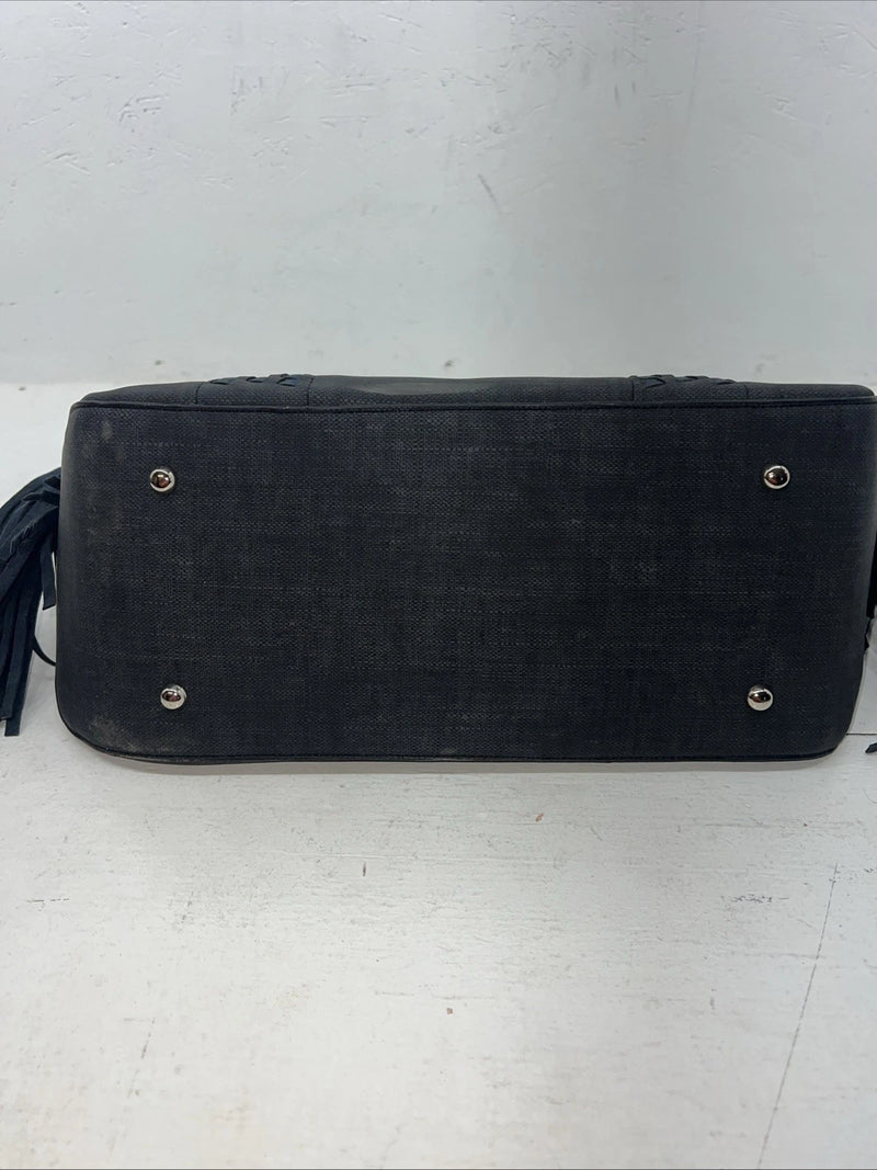 New Gray Angel Ranch Purse With Fringe #DHB1036B EE-5