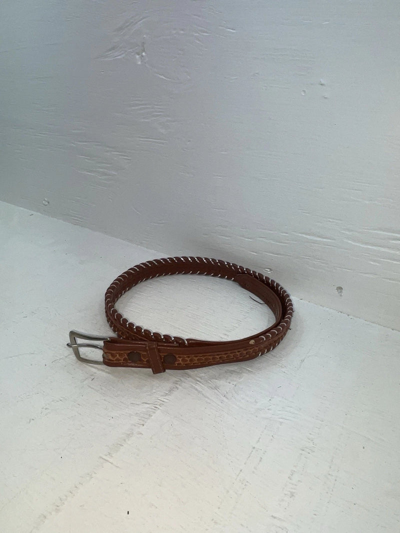 New Brown Genuine Leather Tex Tan Weaved 30” Belt #02/4564 JJ-121