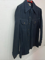 New Women’s Lee Blue Long Sleeve Button Up Jacket M #1941 3C-45