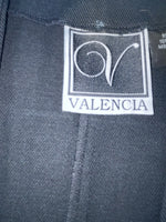 New Women’s Black With Bling Valencia Cut Off Zip Up Shirt S #69479 3B-63