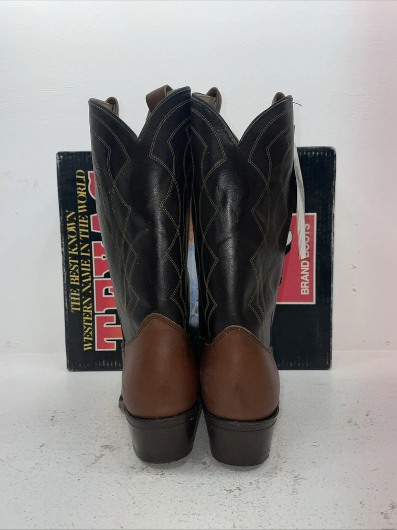 New Men’s Brown Texas Brand Cowboy Boots. 5101 10.5 10 1/2 D. 7-83