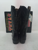 New Men’s Black Texas Brand Cowboy Boots. 1200 9.5 9 1/2 D. 4-76