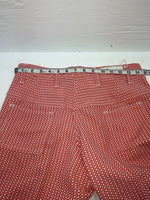 New Vintage Red Polka Dot Panhandle Slim Polyester Pants #8022 XX-59