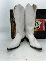 New Women’s White Texas Brand Cowboy Boots. L 198917 7 M. 18-54