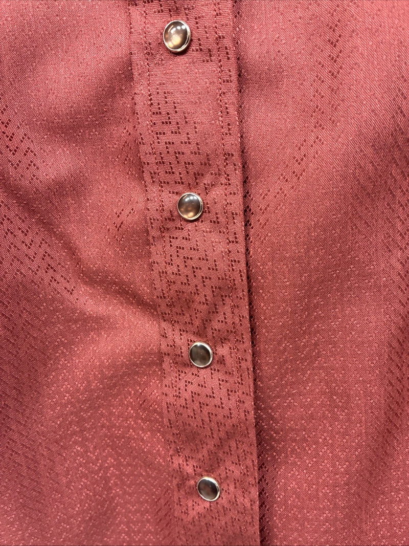 New Women’s Dickson Jenkins Red Long Sleeve Pearl Snap Size 32 MM-96