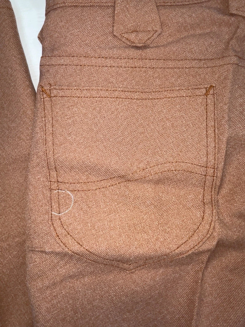New Vintage Orange Lee Polyester Pants #2032628 OO-77