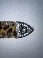 New Leopard Print Genuine Leather Blazin Roxx Bling S Belt #N1330999 Z-51