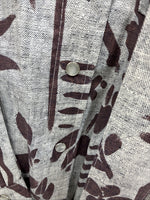 New Men’s H Bar C Brown Design  Long Sleeve Pearl Snap Medium With Belt K-20