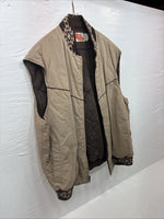 New Men’s Comfy Casuals Brown Western Design Jacket Vest XL J-56
