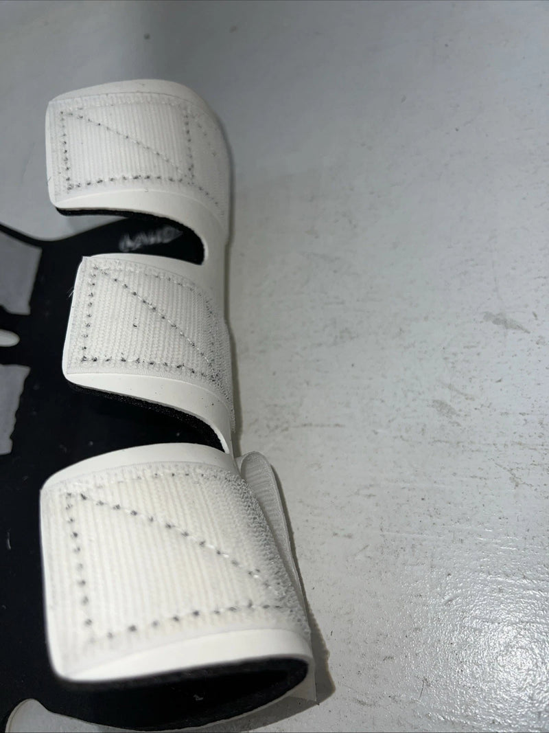 New White Rubber Davis Splint Boots Large HH-26