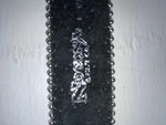 New Black Genuine Leather Nocona Silver Bling L Belt #N3424601 JJ-79