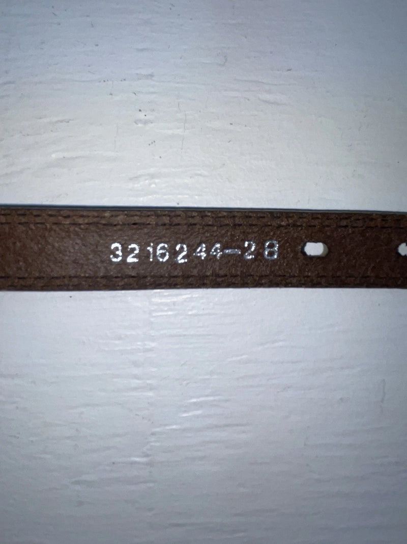 New Brown Genuine Leather Nocona Silver Pendent 28” Belt #3216244 JJ-25