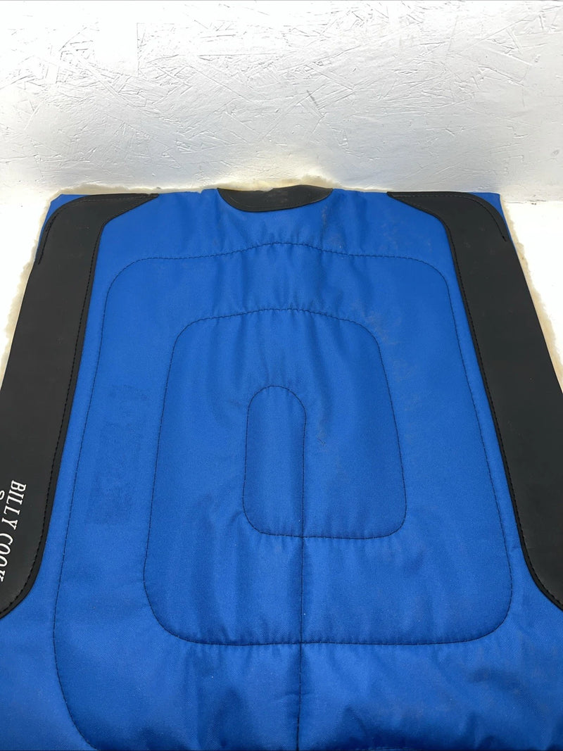 New Billy Cook Blue Nylon Wool Saddle Pad 31x31 #12268 Pad-24